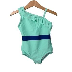 Hanna Andersson Ruffle Shoulder Swimsuit